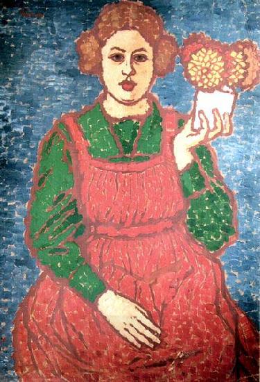 Jozsef Rippl-Ronai Anella is Holding Flowers China oil painting art